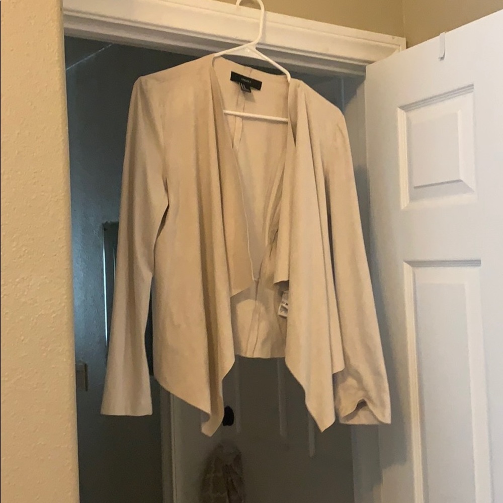 Suede beige jacket from forever 21
